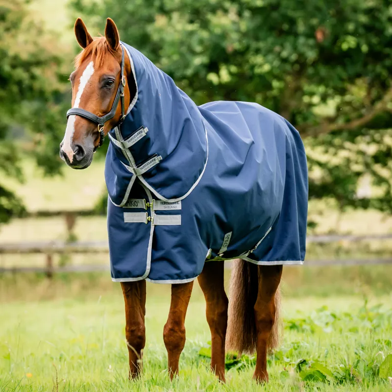 Horseware Amigo Ripstop 900 Plus 200g Turnout Rug - Navy/Titanium Grey-1