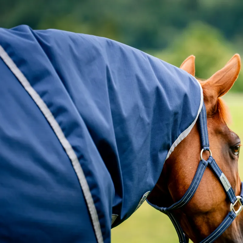 Horseware Amigo Ripstop 900 Plus 200g Turnout Rug - Navy/Titanium Grey-3