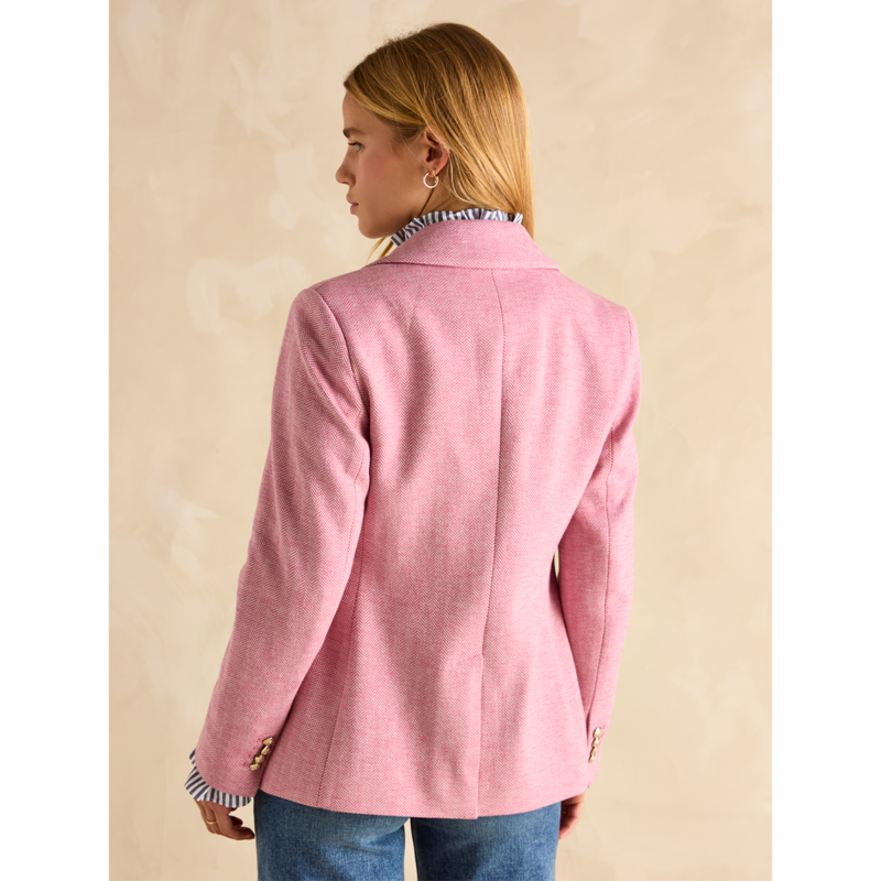 Joules Ladies Albury Cotton Blazer - Pink-2