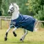 Horseware Amigo Bravo 12 Original 100g Turnout Rug - Navy/Titanium Grey Silver