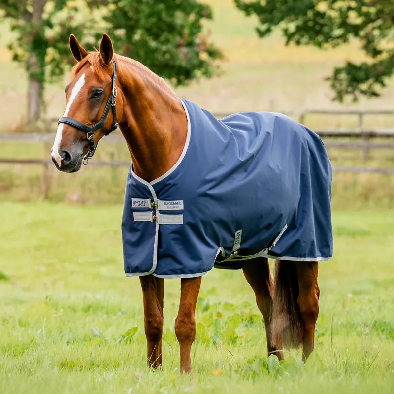 Horseware Amigo Ripstop 900 Original 50g Turnout Rug  - Navy/Titanium Grey