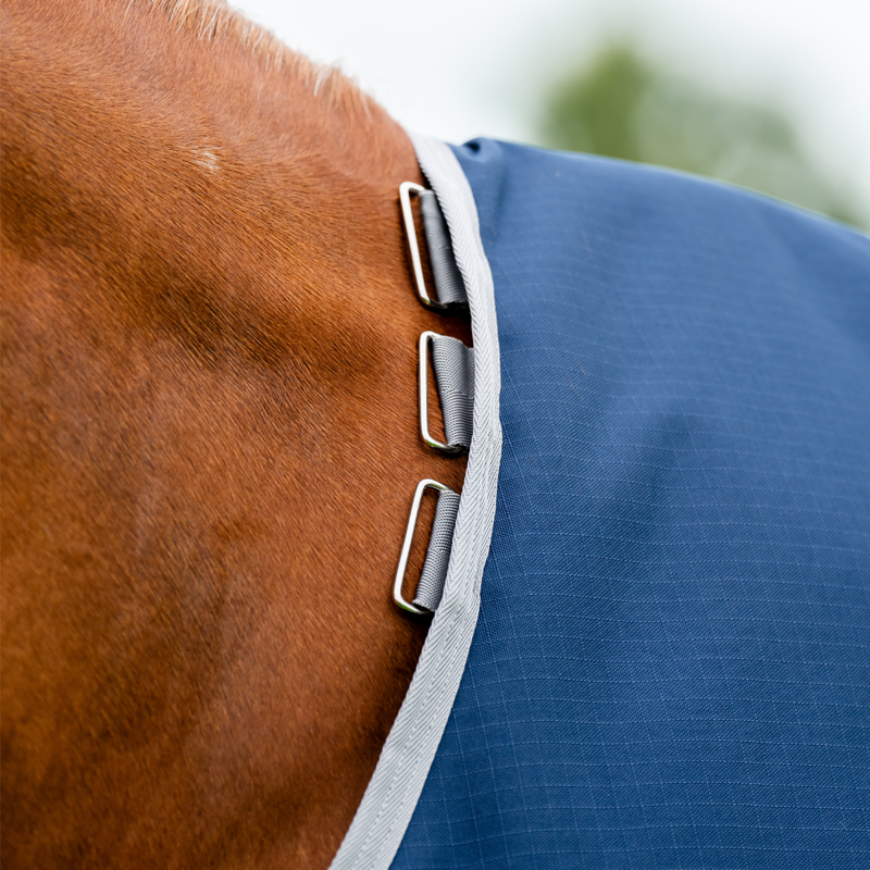 Horseware Amigo Ripstop 900 Original 50g Turnout Rug  - Navy/Titanium Grey-4