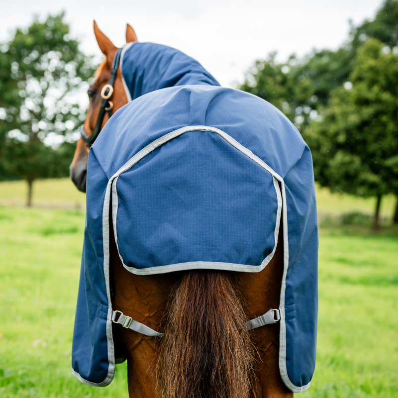 Horseware Amigo Ripstop 900 Original 50g Turnout Rug  - Navy/Titanium Grey-3