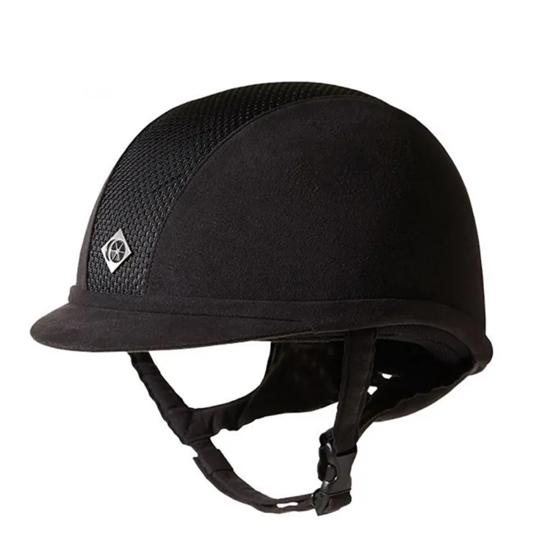 Charles Owen AYR8 Microsuede Plus Riding Hat - Black
