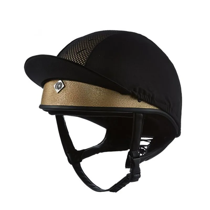 Charles Owen Pro II Jockey Skull - Gold