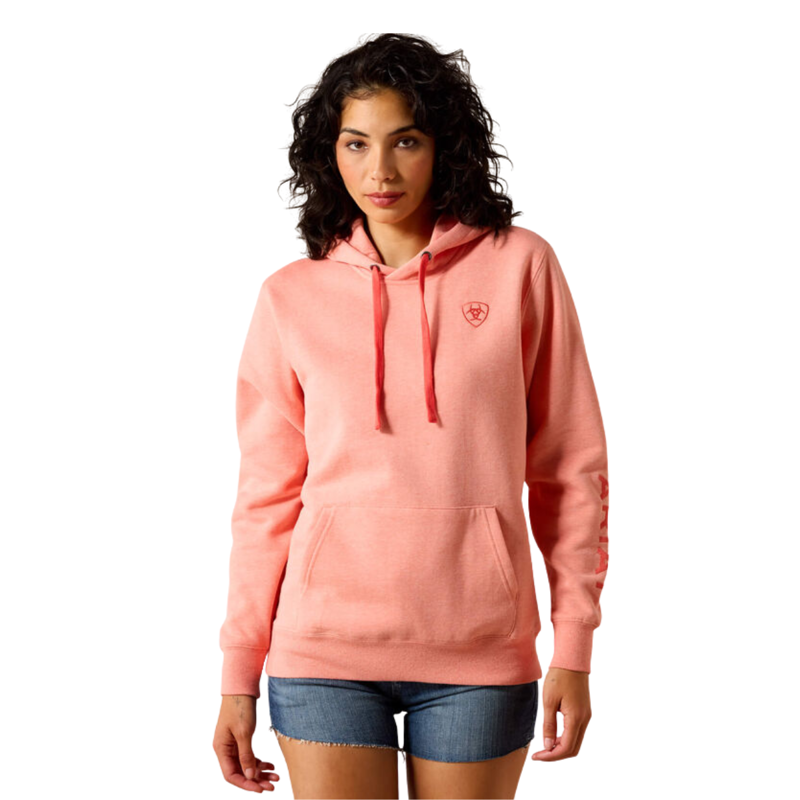Ariat Women's Ariat Logo 2.0 Hoodie - Peach Amber Heather