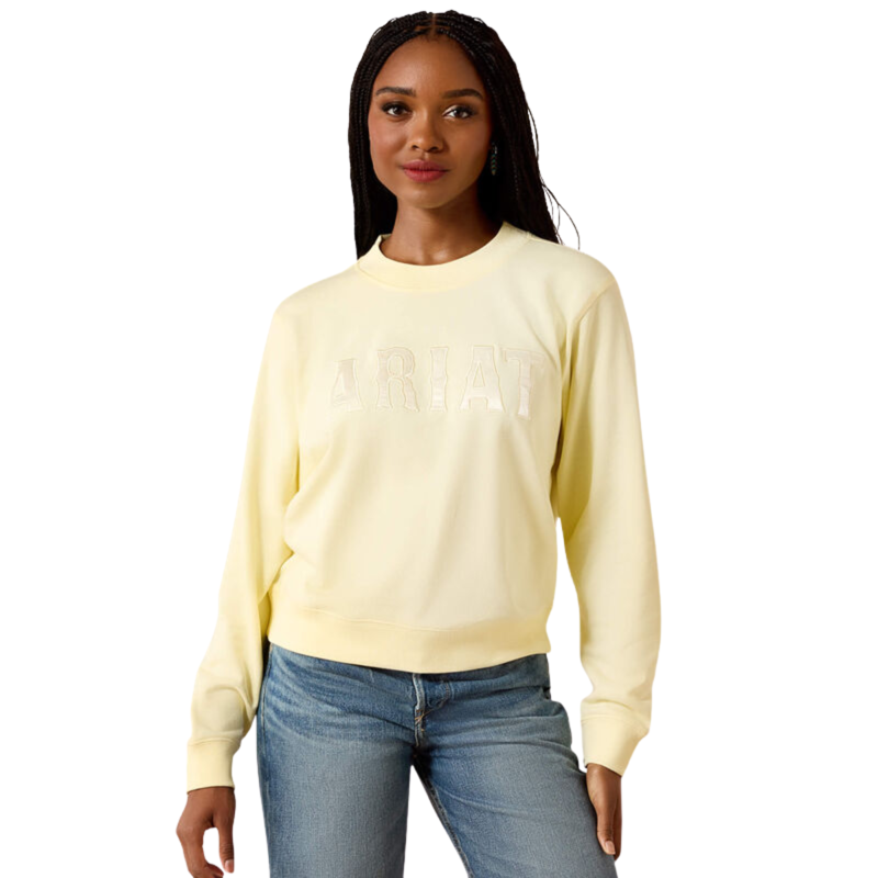 Ariat Women's Essential Crew Sweatshirt - Pear Sorbet
