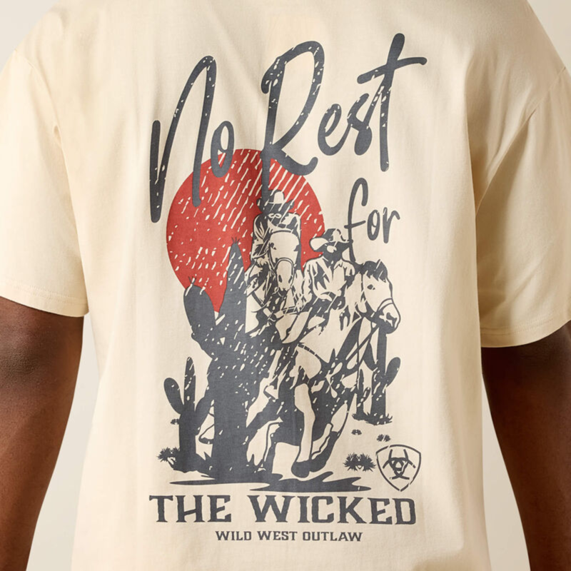 Ariat Men's The Wicked Boxy T-Shirt - Sandshell-3
