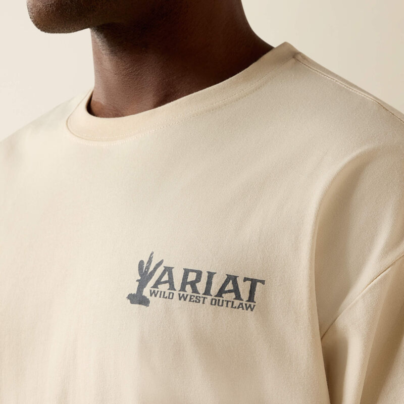 Ariat Men's The Wicked Boxy T-Shirt - Sandshell-2