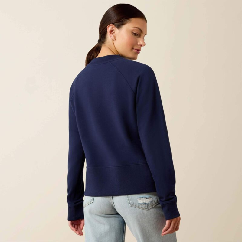 Ariat Women's Martine Sweatshirt - NavyT-1