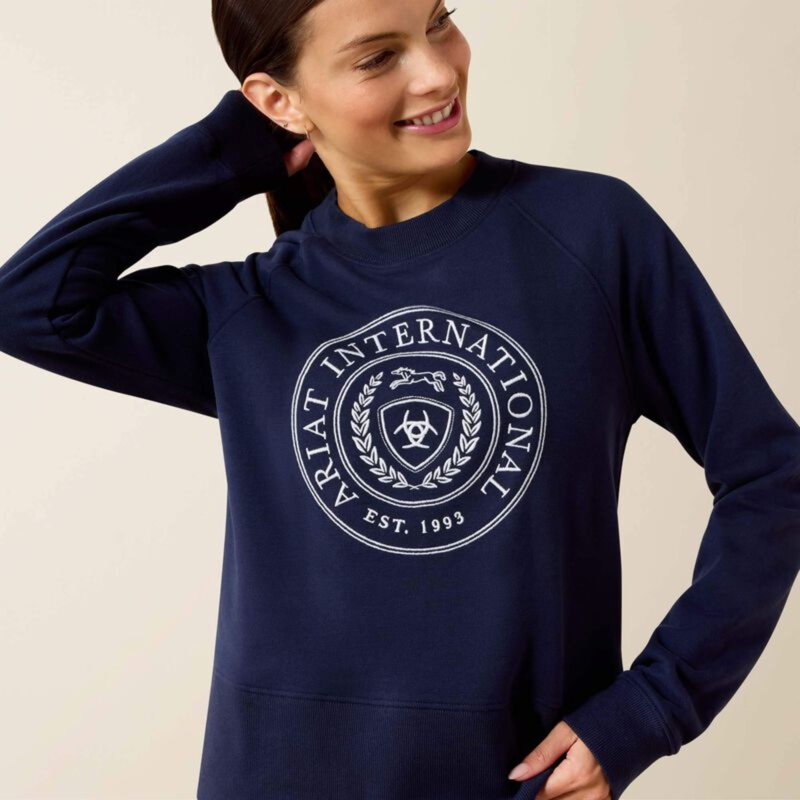 Ariat Women's Martine Sweatshirt - NavyT-2