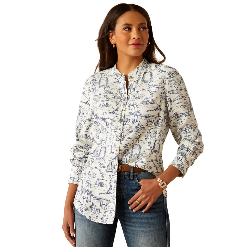 Ariat Women's Clarion Blouse - Toile Scene Print