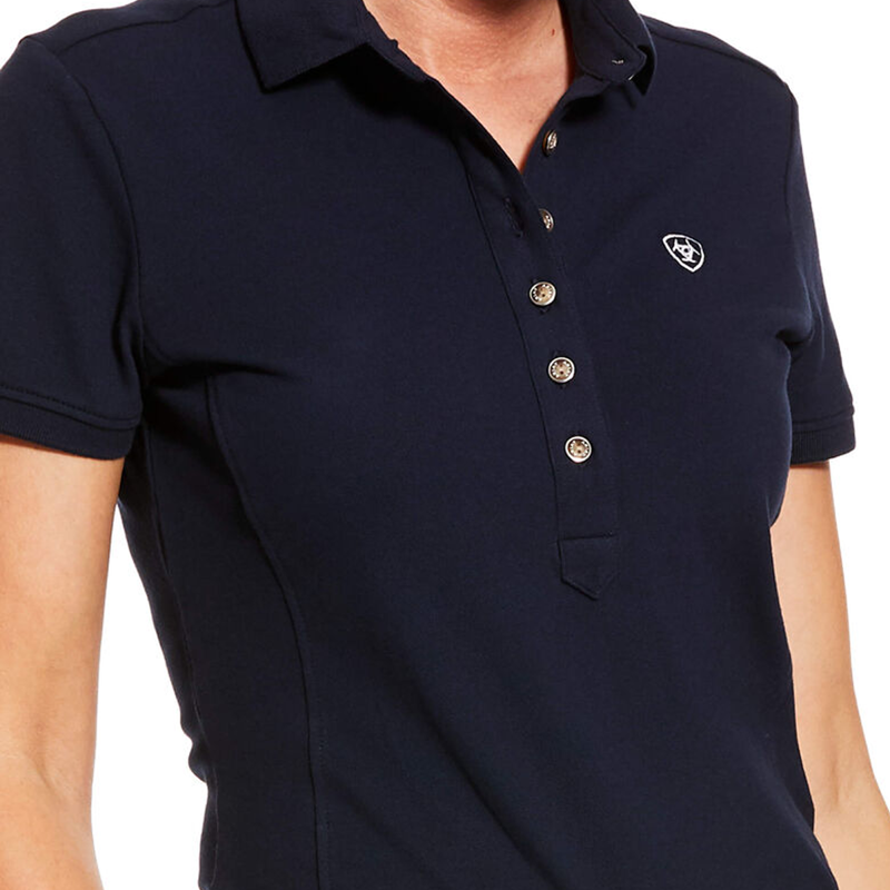 Ariat Women's Prix 2.0 Polo Shirt - Navy-1