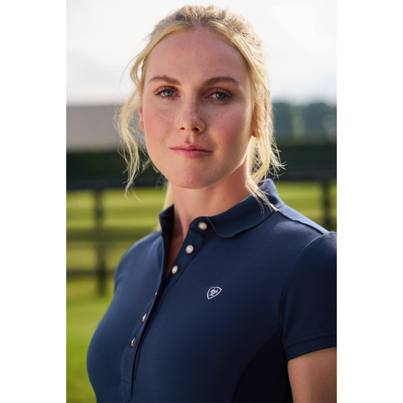 Ariat Women's Prix 3.0 Polo - Navy Eclipse-4