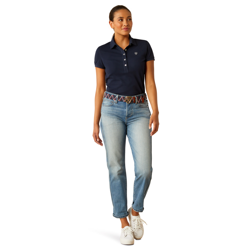 Ariat Women's Prix 3.0 Polo - Navy Eclipse-3