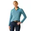 Ariat Women's Sunstopper 3.0 1/4 Zip Base Layer - Storm Blue