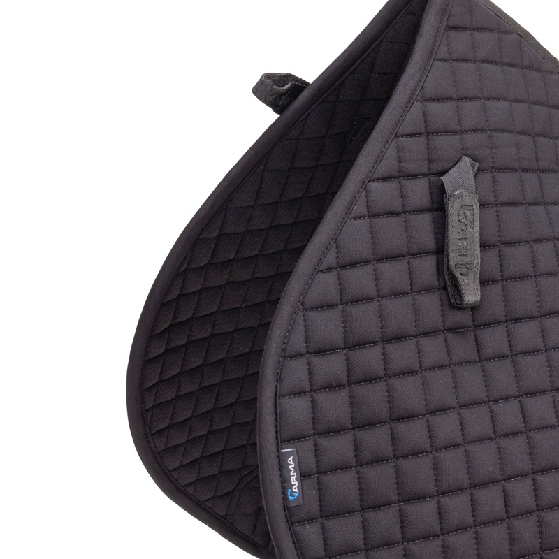 Shires ARMA Deluxe Cotton Jump Saddlecloth - Black-3