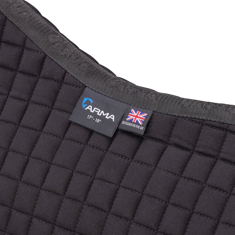Shires ARMA Deluxe Cotton Jump Saddlecloth - Black-1
