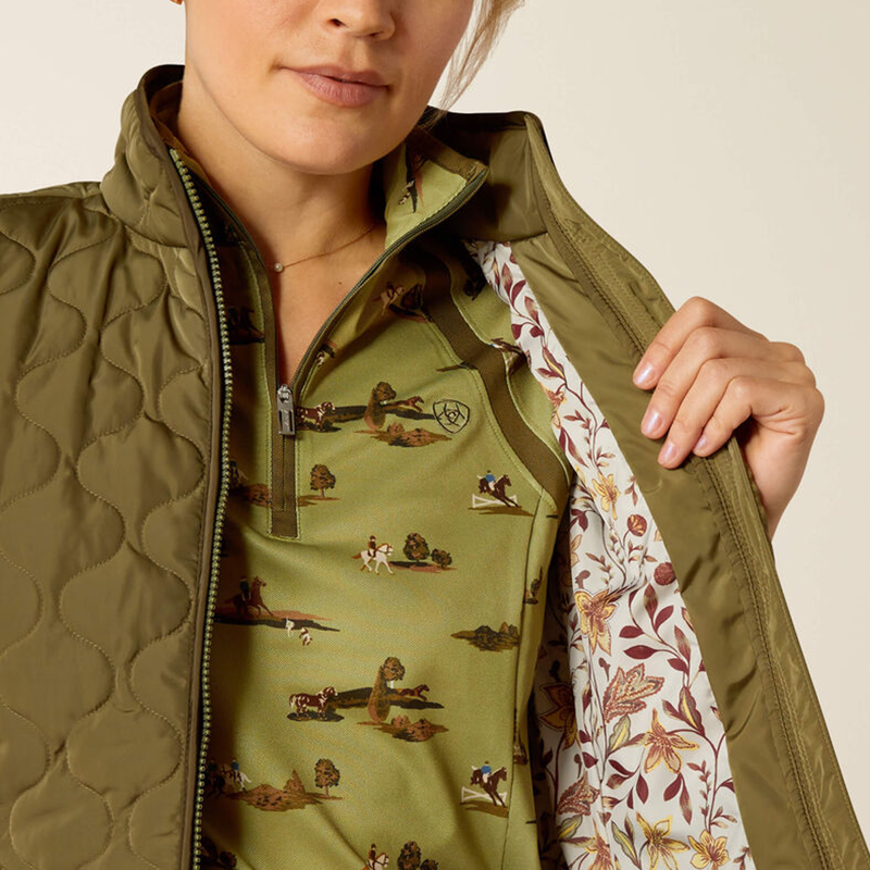 Ariat Women's Ashley 2.0 Insulated Gilet - Winter Moss-3
