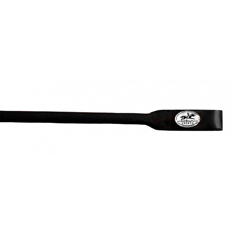 Schockemohle Astoria Rolled Browband - Black/Silver