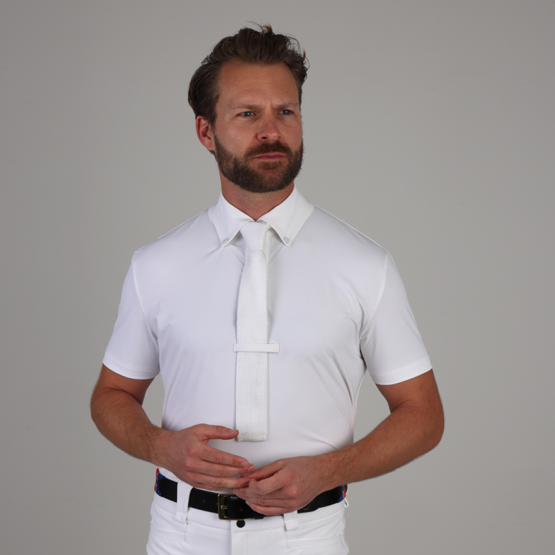Aubrion Optima  Men's MX Button Show Shirt - White-5