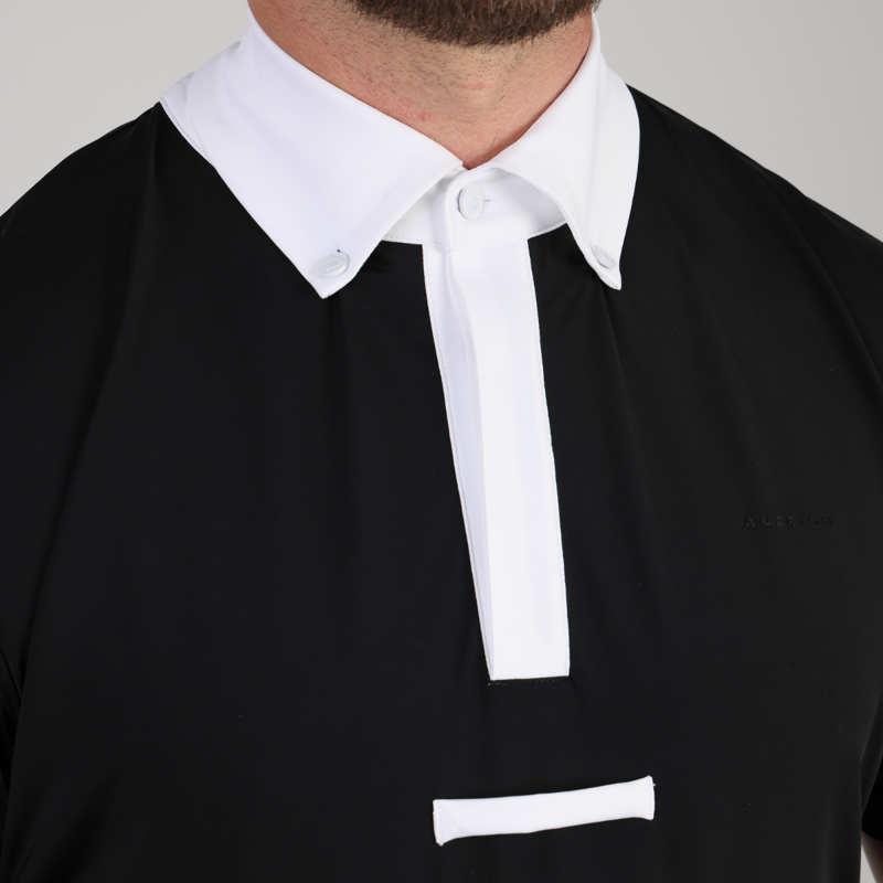 Aubrion Optima Men's MX Button Show Shirt - Black-2