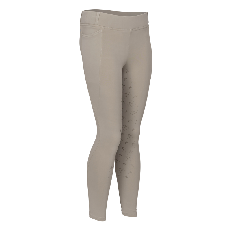 Aubrion Young Rider Optima LX Riding Tights - Beige-2