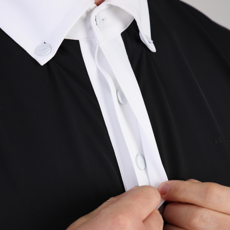Aubrion Optima Men's MX Button Show Shirt - Black-3
