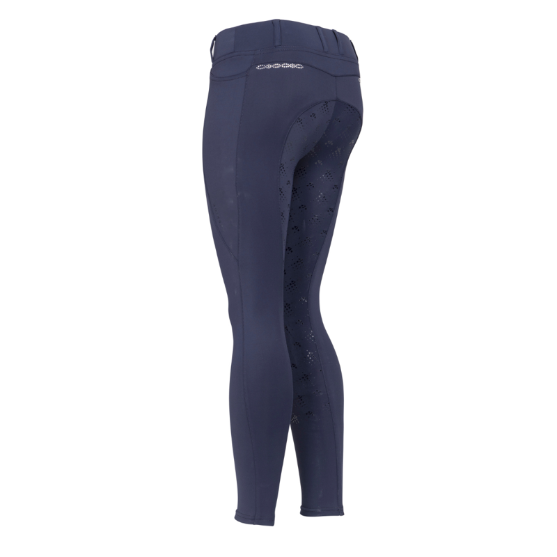 Aubrion Young Rider Optima LX Riding Tights - Navy-1