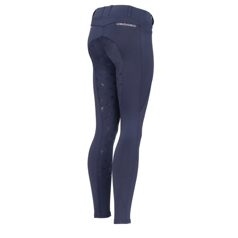 Aubrion Young Rider Optima LX Riding Tights - Navy-3