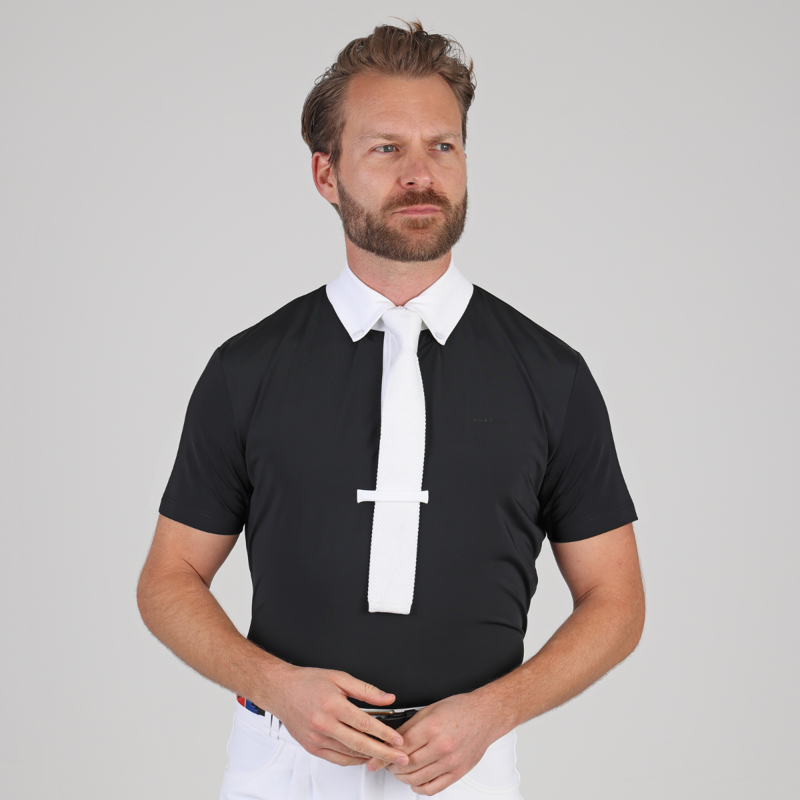 Aubrion Optima Men's MX Button Show Shirt - Black-4