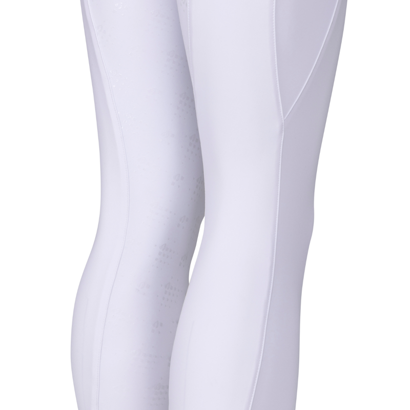 Aubrion Young Rider Optima LX Riding Tights - White-4
