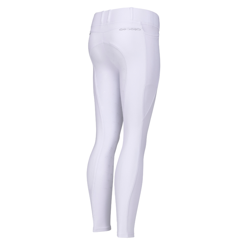 Aubrion Young Rider Optima LX Riding Tights - White-3