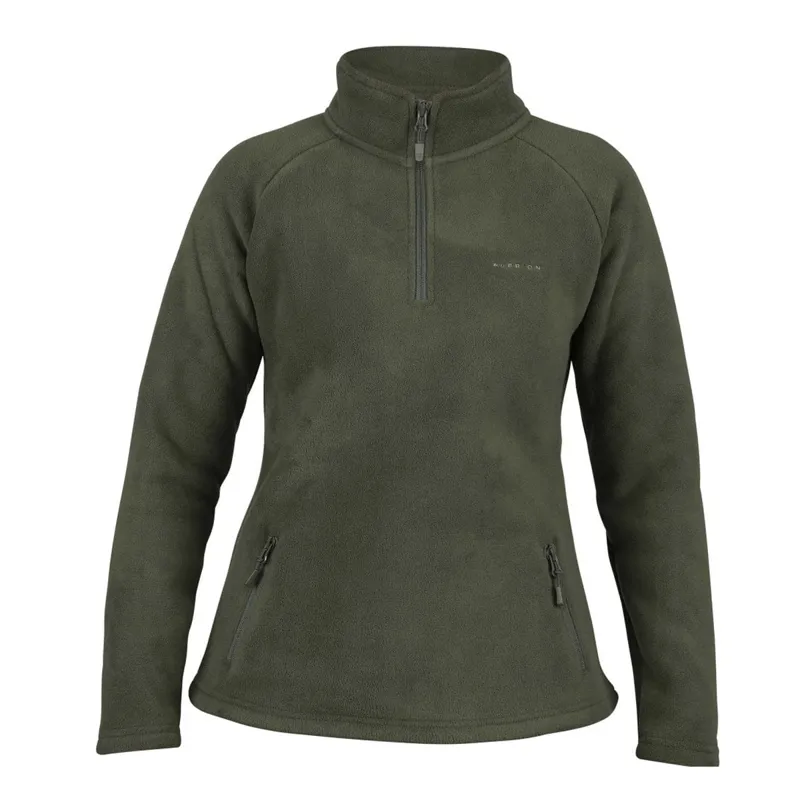 Aubrion Ladies Restore Half Zip Fleece - Green