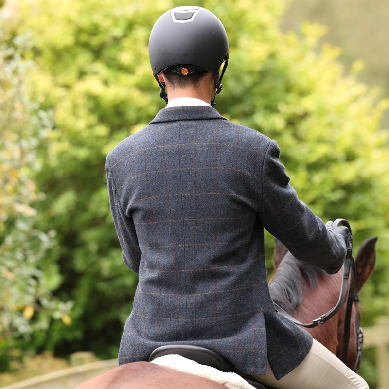 Aubrion Gents Saratoga Jacket - Juniper Navy Check-3