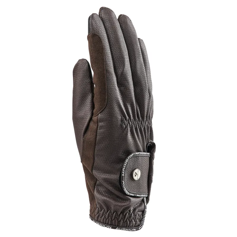 Aubrion Stadium FlexFit Riding Gloves - Brown
