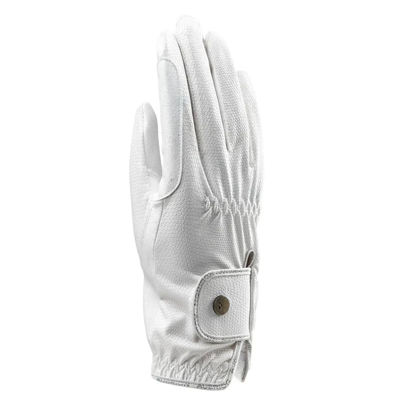 Aubrion Stadium FlexFit Riding Gloves - White