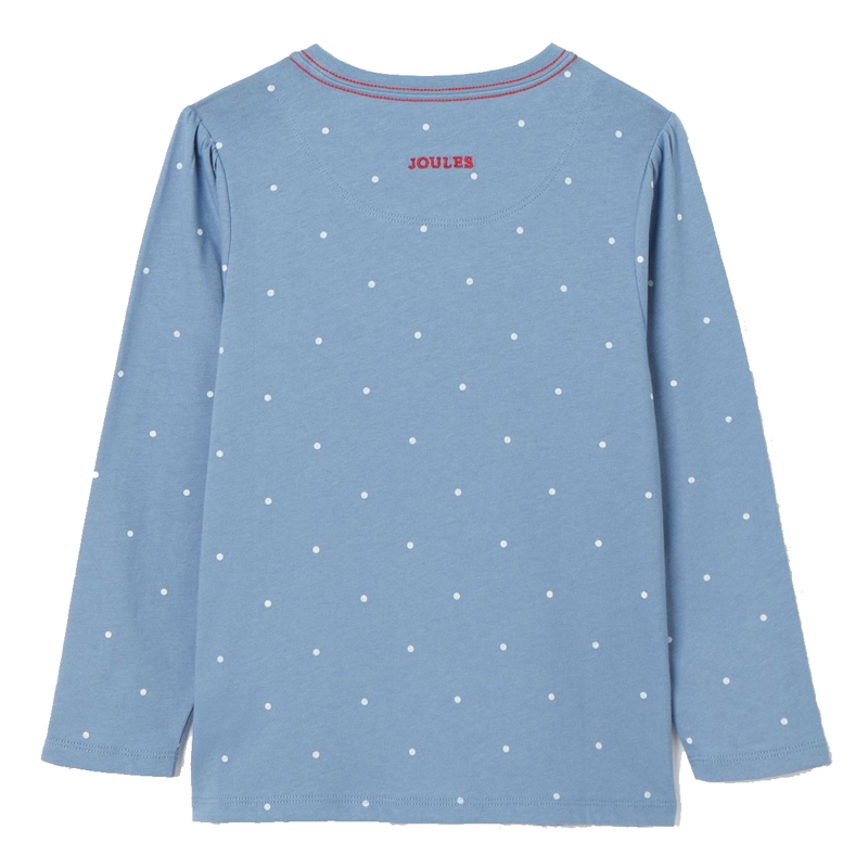 Joules Girls' Ava Artwork T-Shirt - Blue Rabbit-1