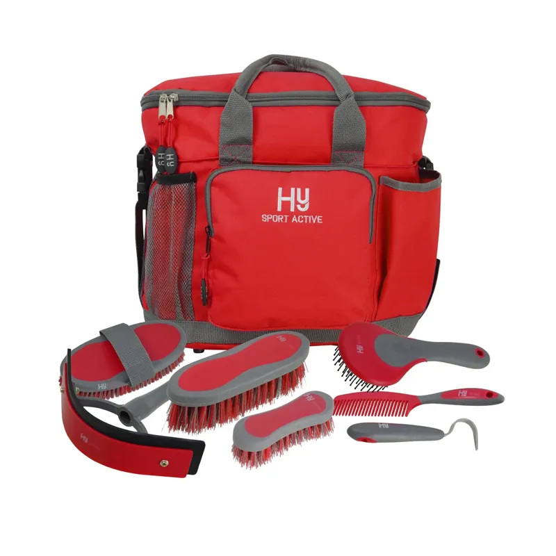 Hy Sport Active Complete Grooming Bag - Rosette Red