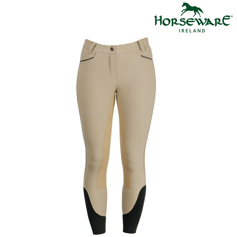 Horseware Ladies Woven Competition Breeches - Beige