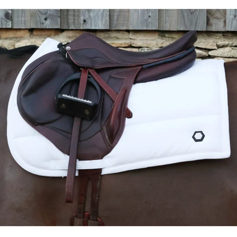 Coldstream Belford Suede GP Saddle Pad - White