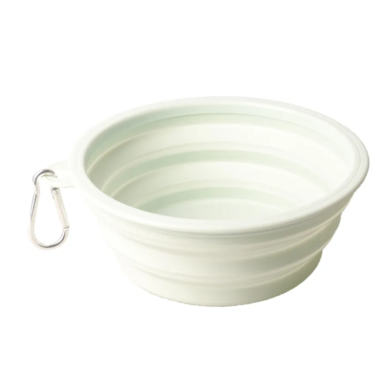 Benji and Flo Collapsible Travel Bowl - Green