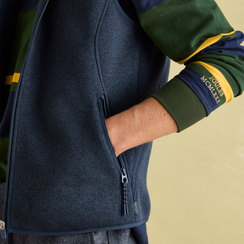 Joules Men's Broughton Fleece Gilet - Navy-5