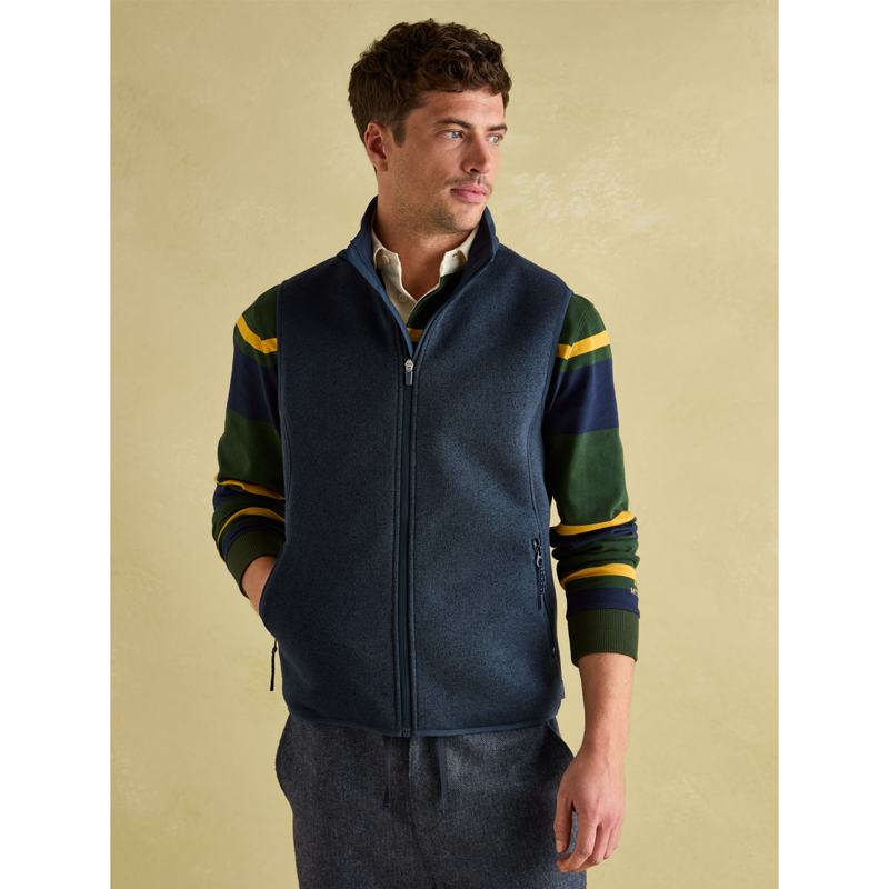 Joules Men's Broughton Fleece Gilet - Navy-2
