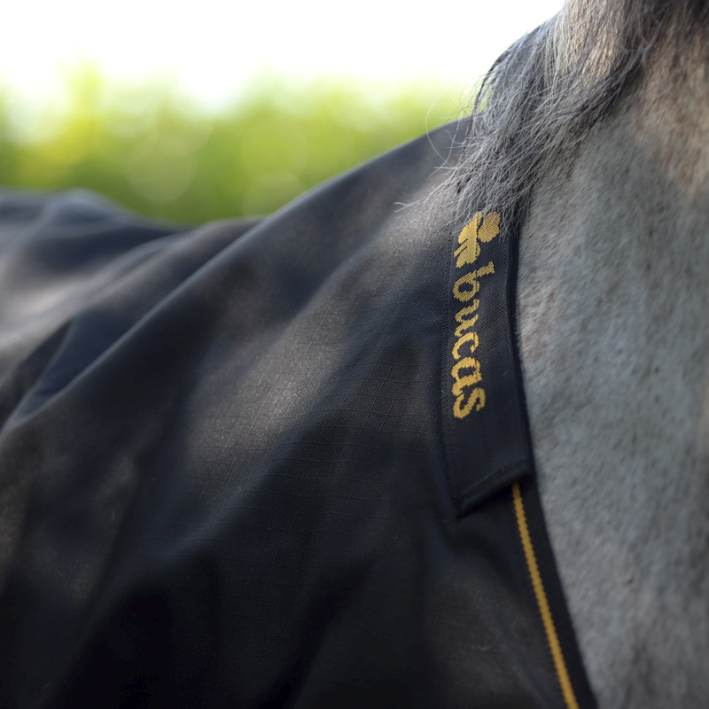 Bucas Irish Turnout Combi Neck 300g – Halsteil Für Pferdedecke, Wasserdicht, Größe L, Black/gold