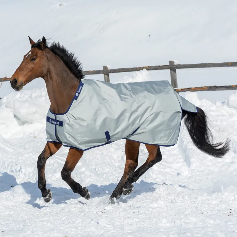 Bucas Power 300g Extra Standard Neck Heavyweight Turnout Rug - Silver