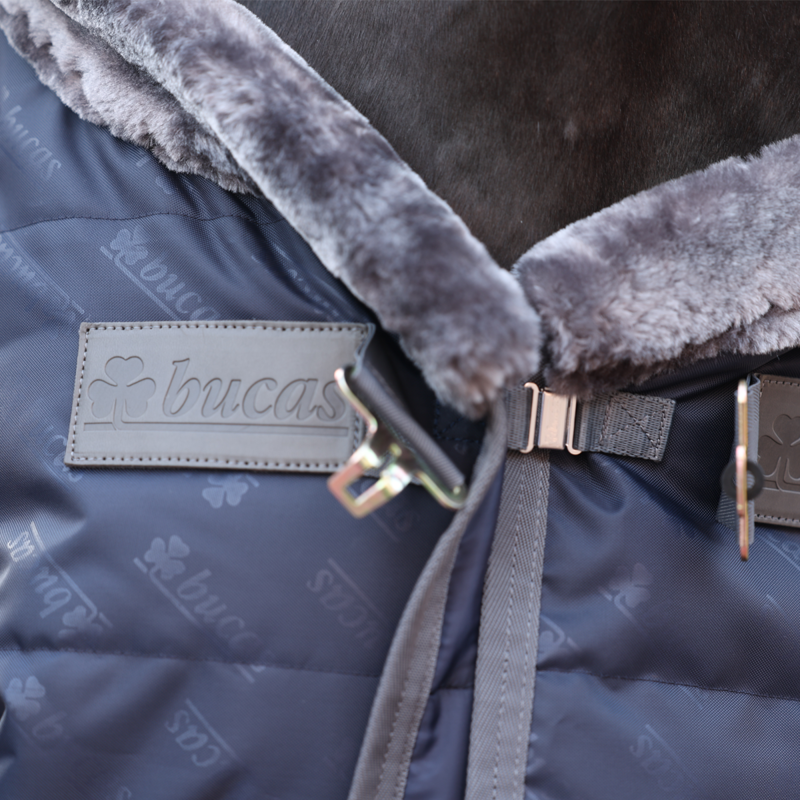 Bucas Show-Line 150g Stable Rug - Navy/Grey-2