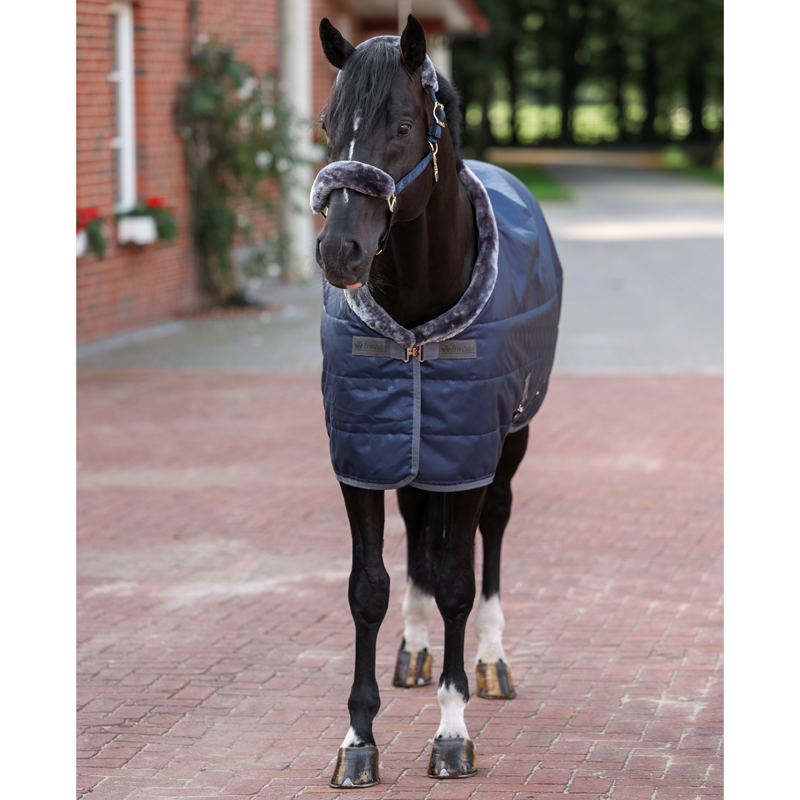 Bucas Show-Line 150g Stable Rug - Navy/Grey-1