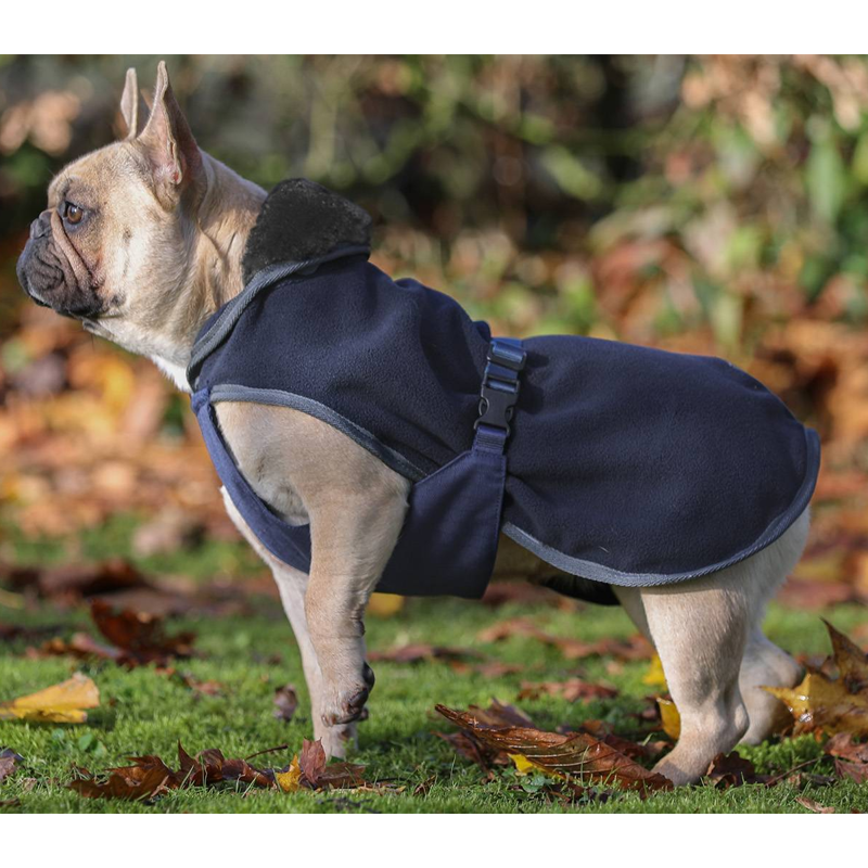 Bucas Show-Line Dog Rug - Navy/Grey-1