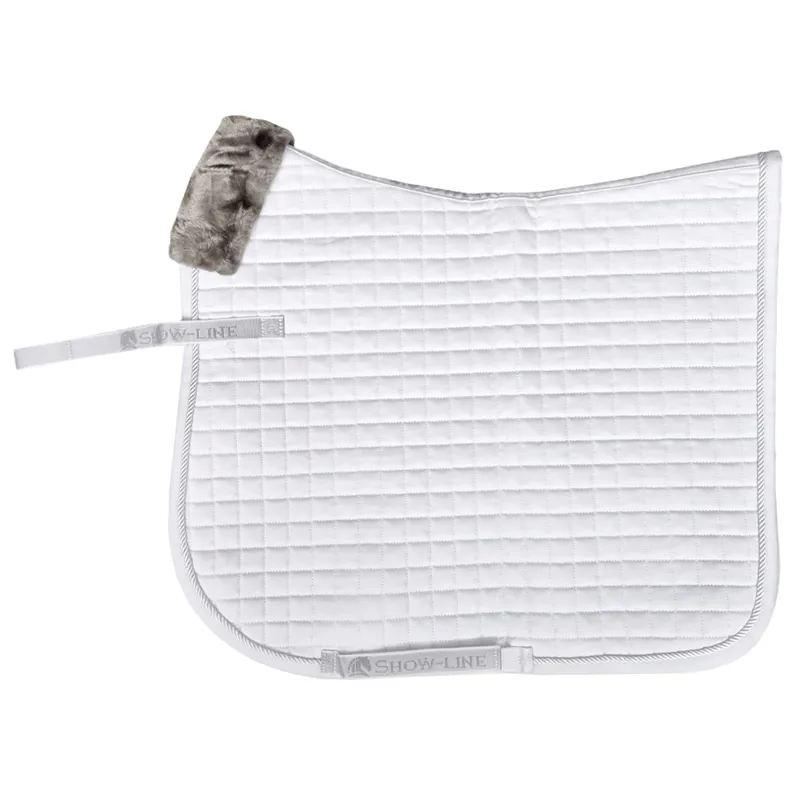 Bucas Show-Line Dressage Saddle Pad - White